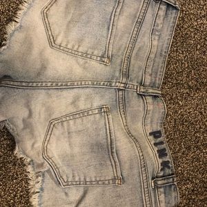 “Pink” jean shorts